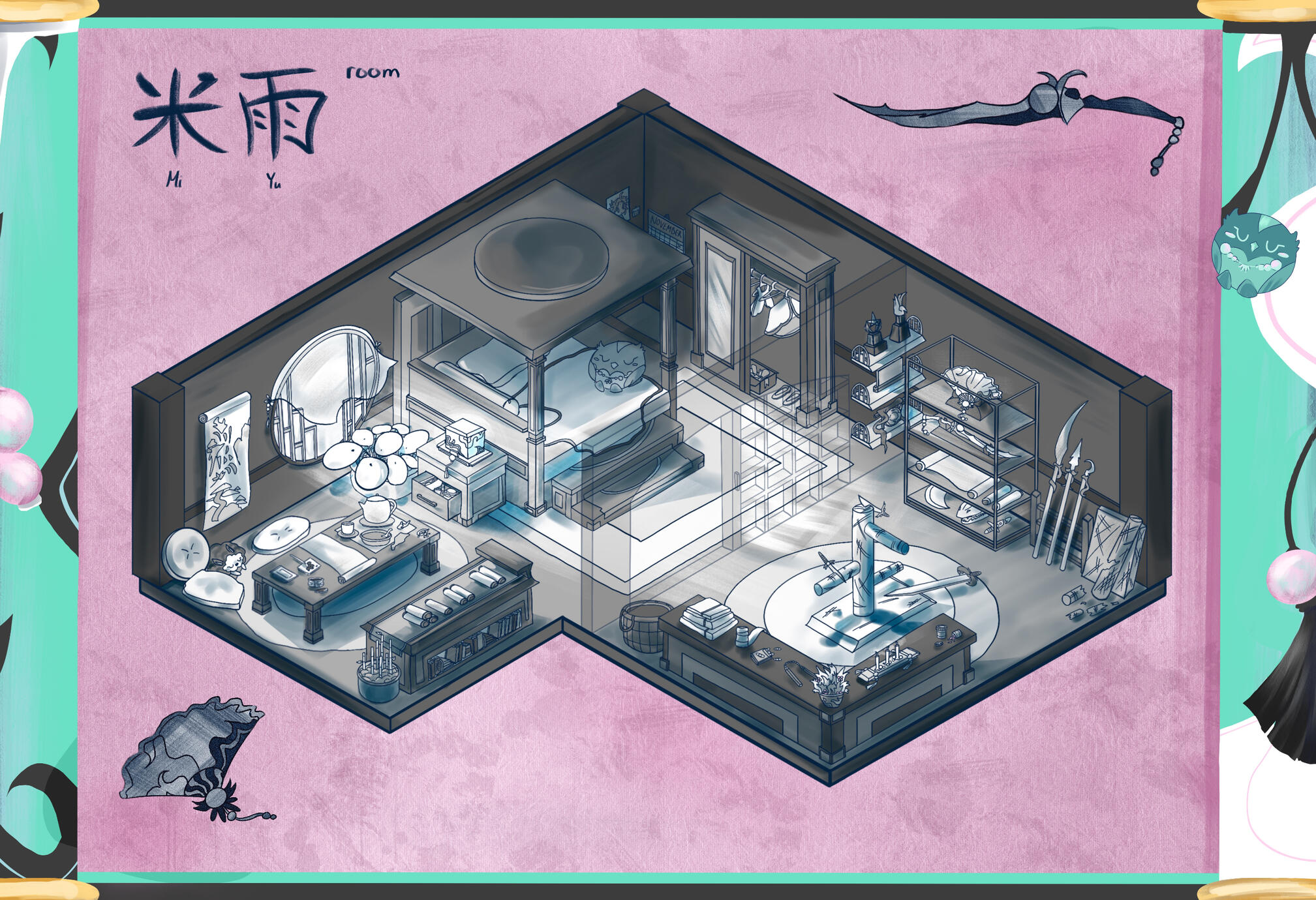 Character Room class project on character's room